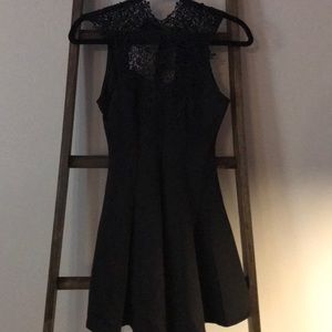 Black dress with lace